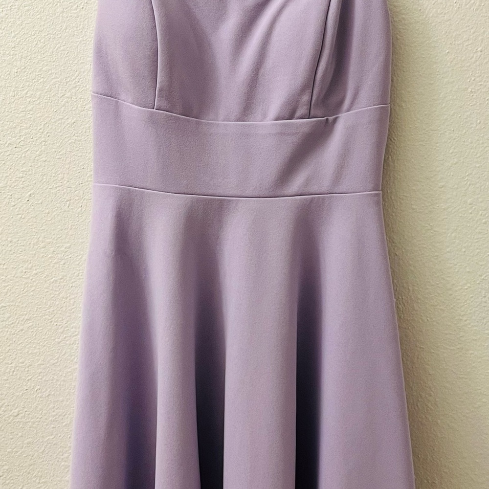 Elegant Lavender Strapless Dress